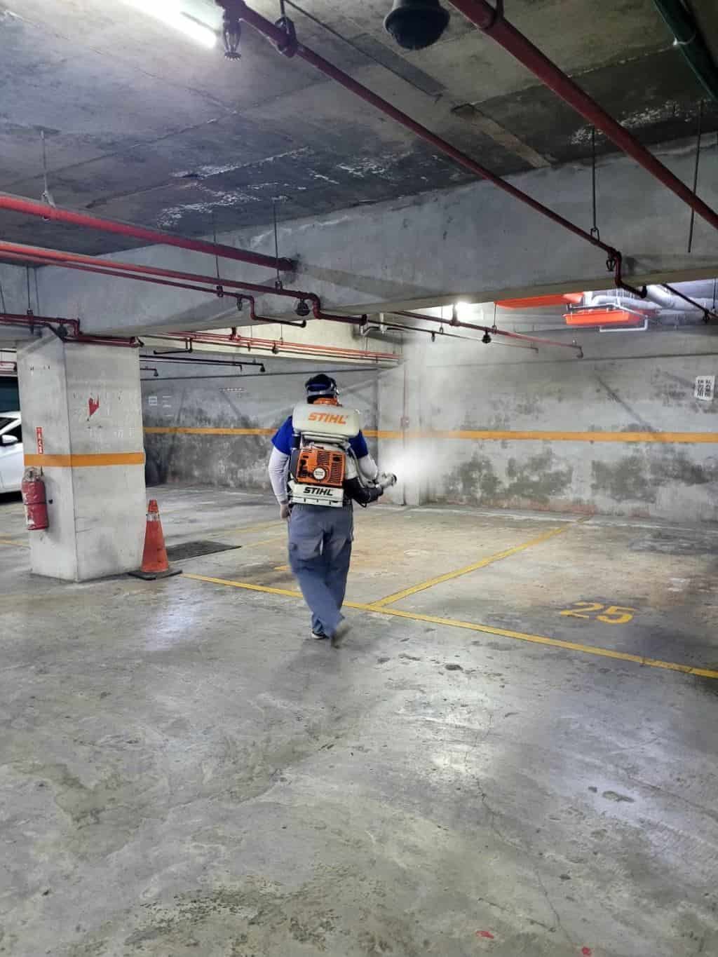 中壢大範圍公設蚊蠅防治噴灑施工